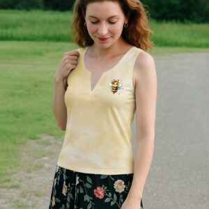 Alternative view of Blessed To Bee Called Grandma All Over Print V-neck Tank Top