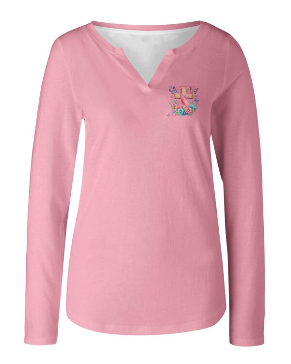 But The Lord Stood With Me V-neck Long Sleeves Shirt - Image 7