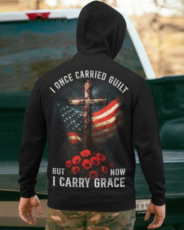 I Once Carried Guilt But Now I Carry Grace Shirt - Image 7