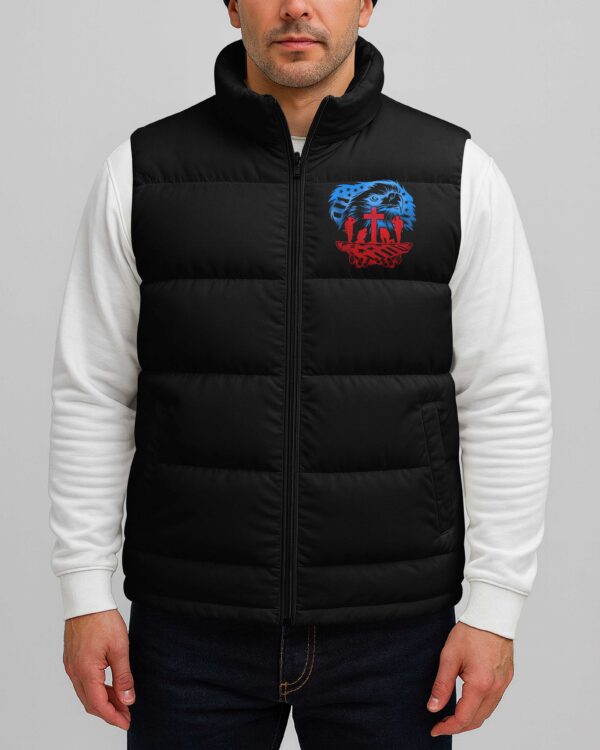 They Fought For Freedom God Holds Them Forever Sleeveless Puffer Jacket - Image 2