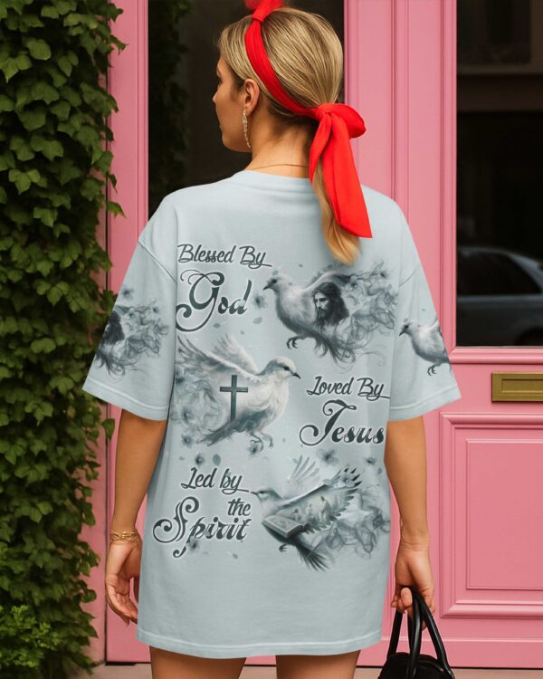 Blessed By God Loved By Jesus Led By The Spirit Shirt - Image 7