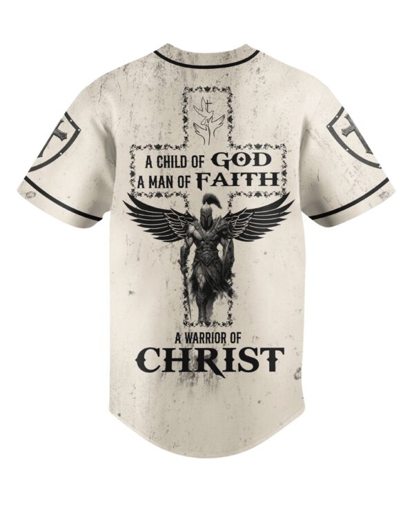 A Child Of God A Man Of Faith A Warrior Of Christ Shirt - Image 5