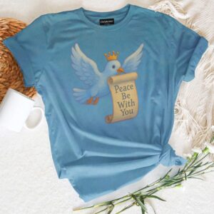 Alternative view of Peace Be With You All Over Print T-Shirt