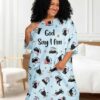 God Say I Am All Over Print Sleep Tee
