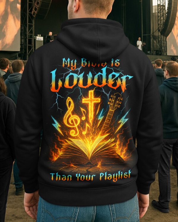 My Bible Is Louder Than Your Playlist Shirt - Image 7