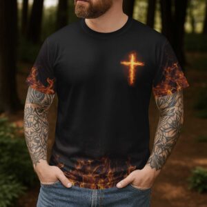 Alternative view of I Am A Warrior Of God All Over Print T-Shirt