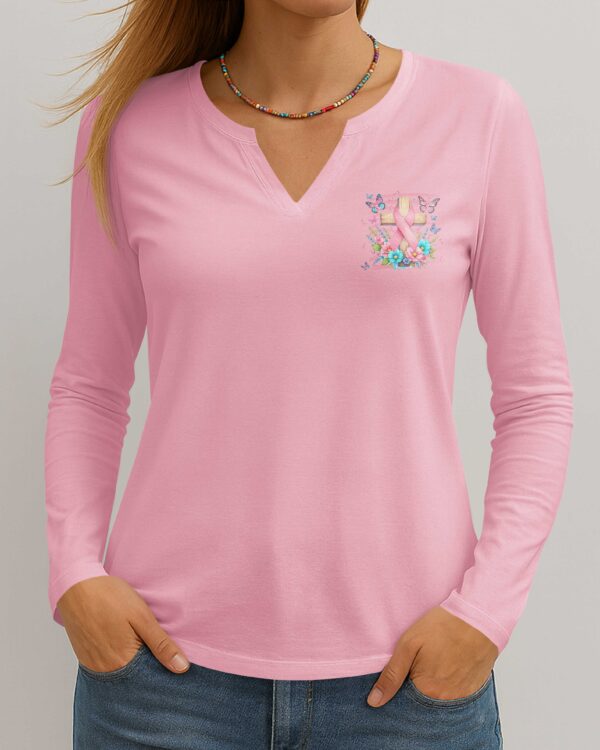 But The Lord Stood With Me V-neck Long Sleeves Shirt - Image 5