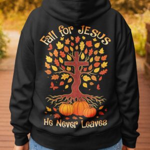 Alternative view of Fall For Jesus Zip Hoodie
