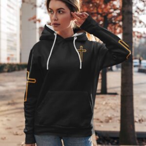 Alternative view of Praying Mama Raising Warriors All Over Print Hoodie