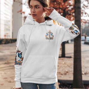 Alternative view of Jesus Is My Anchor All Over Print Hoodie