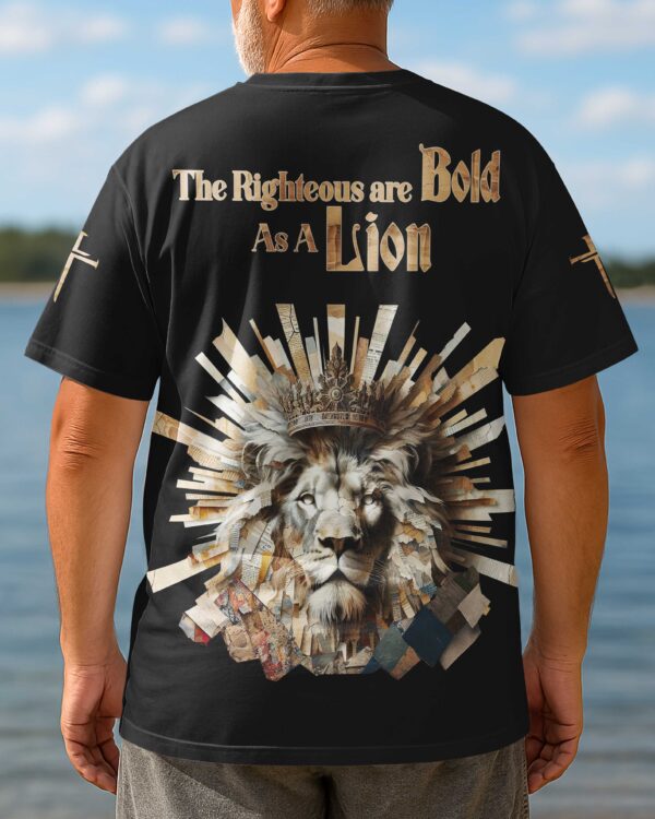 The Righteous Are Bold As A Lion All Over Print T-shirt - Image 8