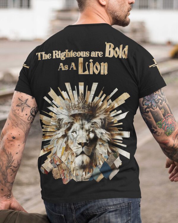 The Righteous Are Bold As A Lion All Over Print T-shirt - Image 7