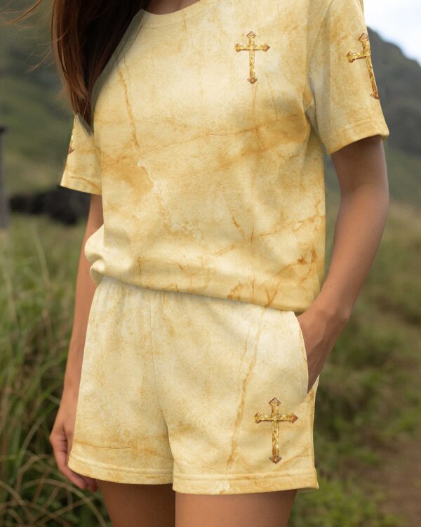 Be Still Before The Lord And Wait Patiently For Him Women Casual Shorts - Image 2