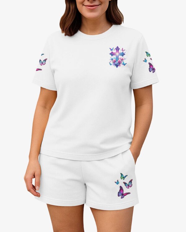 When Butterflies Appear Angels Are Near Women Casual Shorts - Image 3