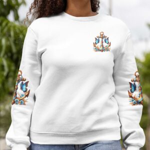 Alternative view of Jesus Is My Anchor All Over Print Sweater