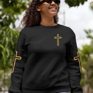 Alternative view of Praying Mama Raising Warriors All Over Print Sweater