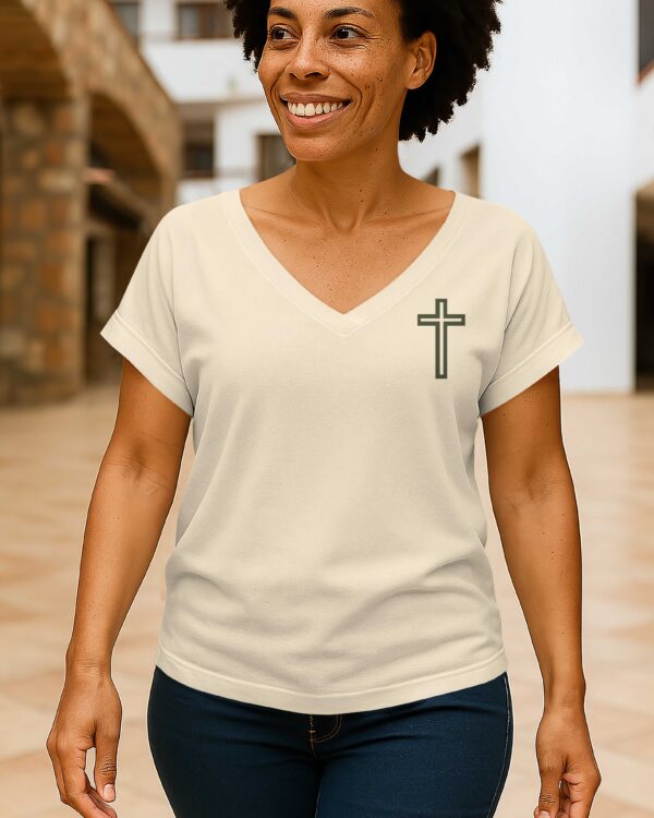 "Normal" Isn't Coming Back V-neck Dolman Sleeves Shirt - Image 2