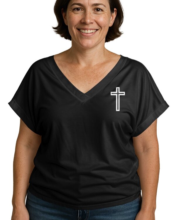 "Normal" Isn't Coming Back V-neck Dolman Sleeves Shirt - Image 8