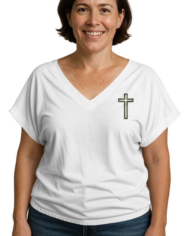 "Normal" Isn't Coming Back V-neck Dolman Sleeves Shirt - Image 12