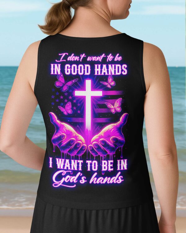 I Want To Be In God’s Hands All Over Print All Over Print V-neck Tank Top