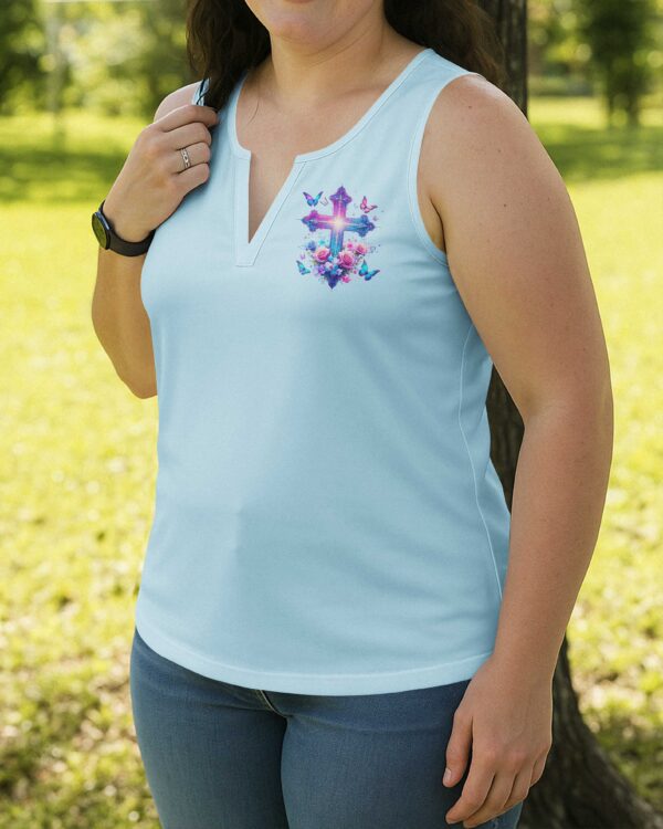 When Butterflies Appear V-neck Tank Top - Image 15