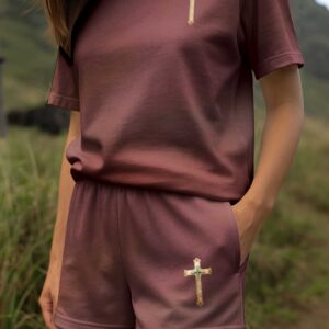 Alternative view of By His Stripes, I Am Healed Women Casual Shorts